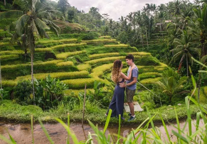 Romantic couple at Tegalalang
